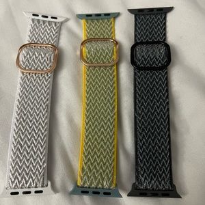 3 Apple Watch bands size 42/44